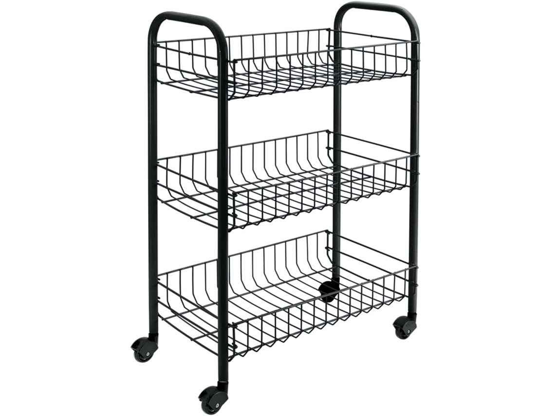 Carrito de cocina METALTEX Negro Acero