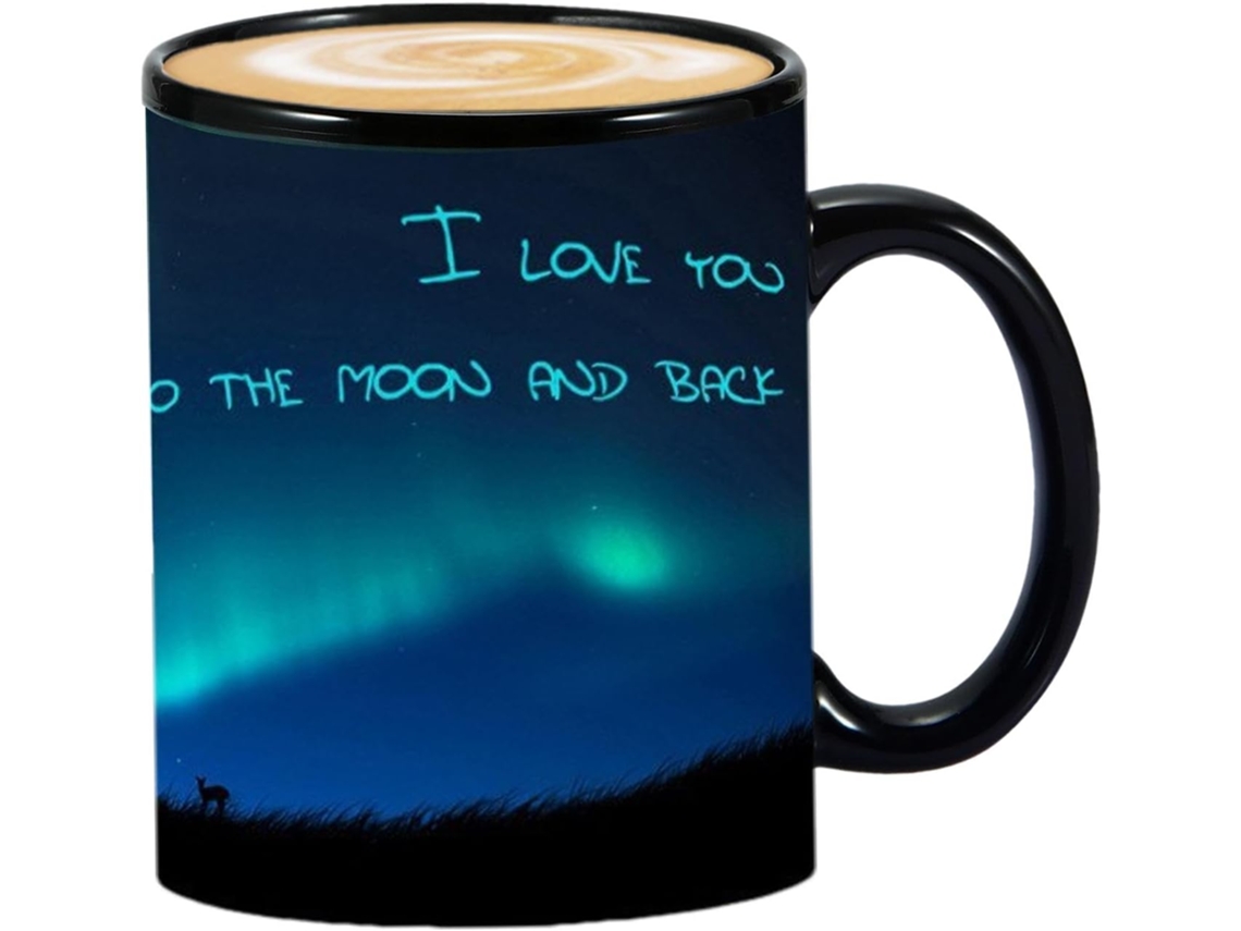 Caneca De Cerâmica Que Revela Mudanças De Cor Com O Calor