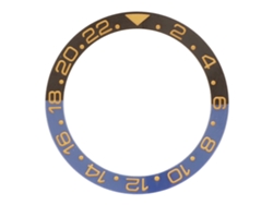 Reloj De Pulsera Para Hombre De Piel Sintética Con Estampado De Serpiente Y Bisel De Cerámica Marrón.