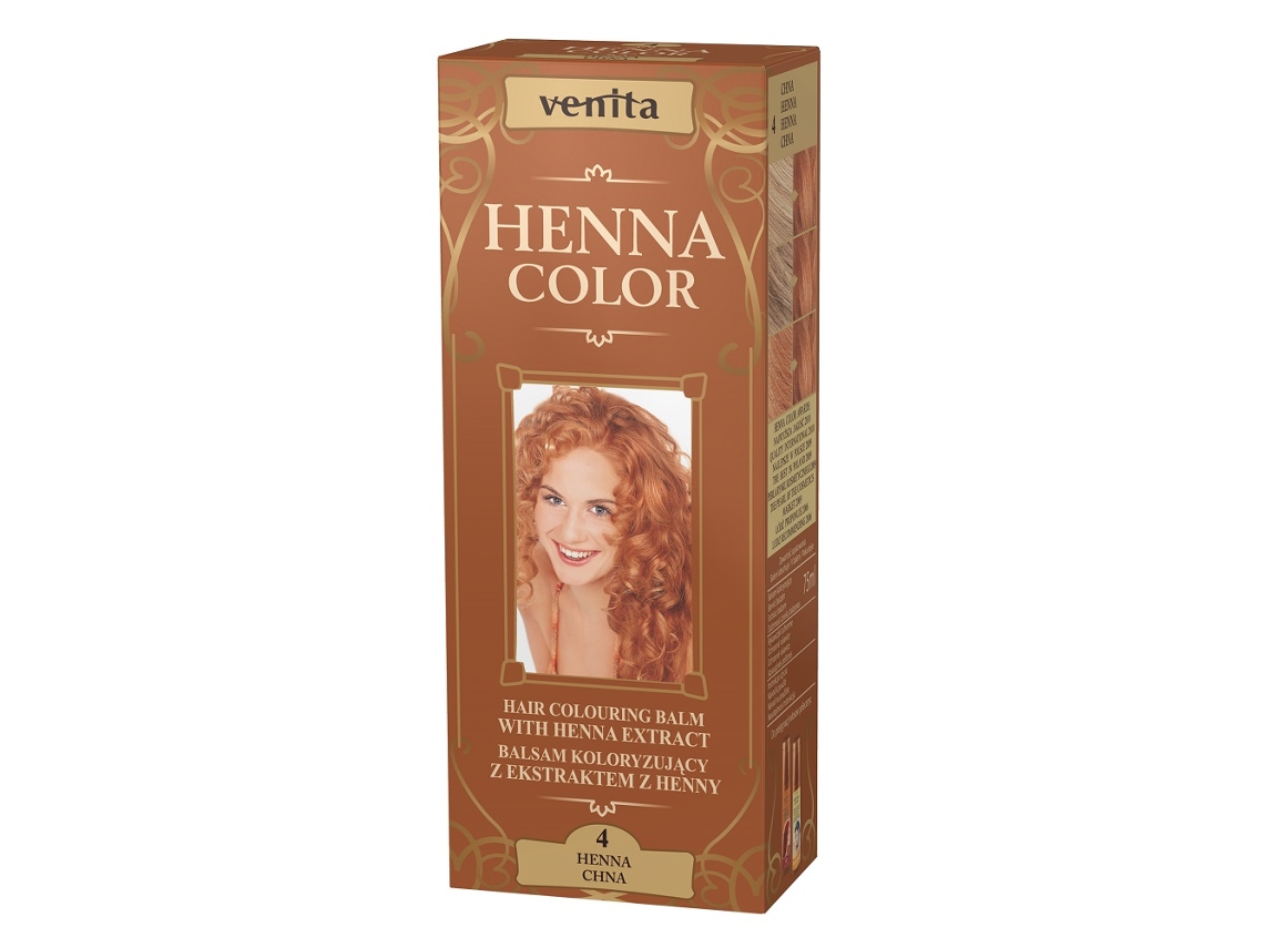 Colorante De Henna Venita Herbal Con Extracto De Henna Chna 4 - 75ml