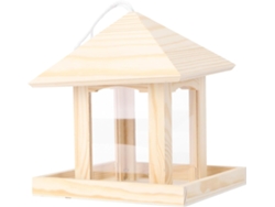 Comedero Colgante De Plástico Para Pájaros, Para El Jardín. Comedero Decorativo Con Diseño Fácil De Colgar. Apto Para