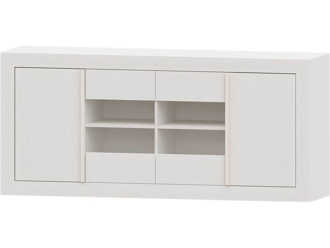 Aparador MUEBLAM Niza (Blanco - Melamina - 160x80x42 cm)