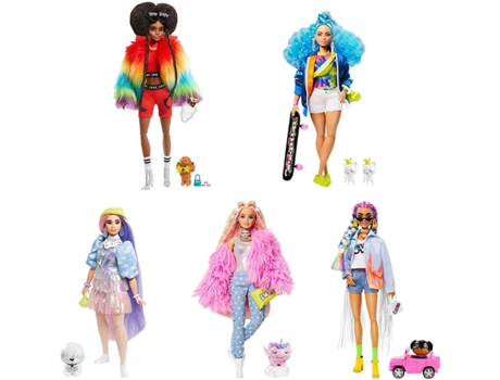 BARBIE Sort. Extra (Edad Mínima: 3 Años - 24 x 6,5 x 32,5 cm)