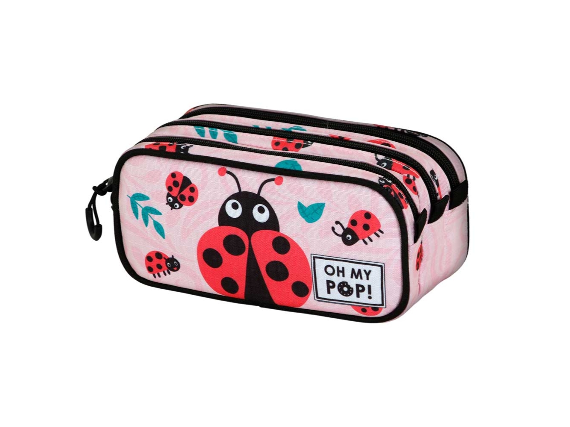 Oh My Pop Ladybug Estuche Portatodo Trick FAN 2.2, Rosa OH MY POP!