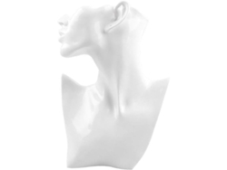 Soporte Expositor De Resina Blanca Para Collares Y Pendientes.