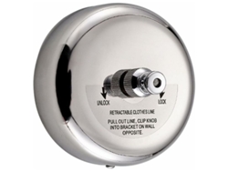Tendedero Retráctil Redondo De Acero Inox 304 – Cuerda De Acero De 2,8m – Para Baño, Balcón Y Jardín