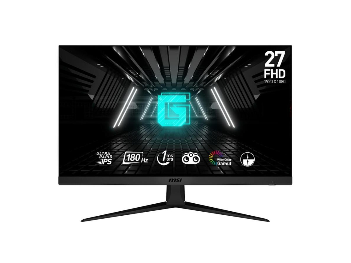 Monitor para juegos MSI G2712F FHD de 27 pulgadas (68,6 cm), panel IPS ultrarrápido, 1920 x 1080, 180 Hz / 1 ms (gtg), Adaptive Sync -