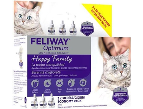 Antiestrés para Gatos Recambio de FELIWAY Optimum 3