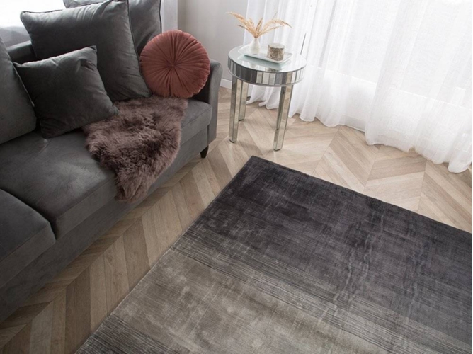 Alfombra BELIANI Ercis (Gris y Negro 140x200 cm) | Worten.es Alfombra grisazul 140x200 cm ERCIS | Beliani.es