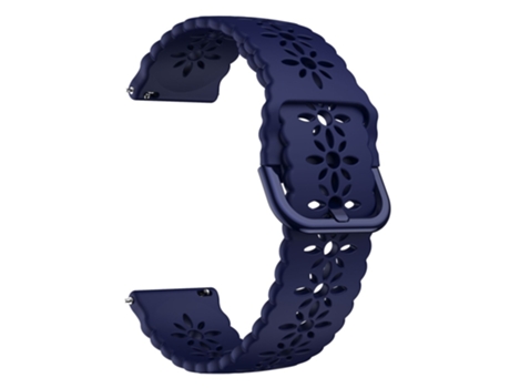 Correa de Silicona flor de ciruelo ahuecada para Samsung Galaxy Watch 5 40mm/44mm/Watch 5 Pro 45mm - azul medianoche