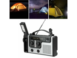 Rádio De Manivela Solar Portátil Receptor De Rádio Multibanda Am Fm Sw Com Vídeo Walkman