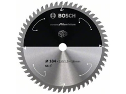 Disco de Sierra Circular BOSCH Standard para Aluminio Para Sierras a Batería 184x2/1.5x16 T56