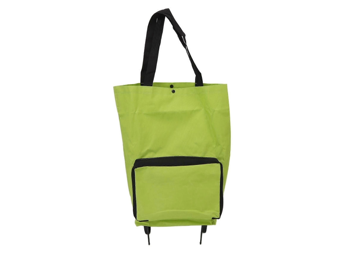 Carrito de compra plegable con ruedas, bolsa de almacenamiento de tela multifuncional, bolsa de compra portátil. GOKOCO
