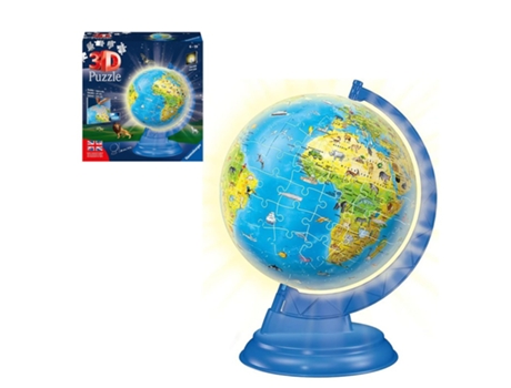 Puzzle 3D Globo 180P Con Luz (6 años)