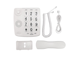 Teléfono Fijo Con Cable, Botones Grandes, Manos Libres, Marcación Rápida, Memoria De Números, Para Personas Mayores, Hogar.