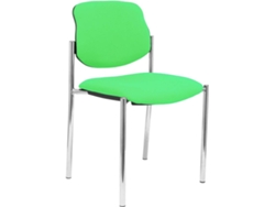 Silla de Confidente PIQUERAS Y CRESPO Villalgordo Verde Pistacho y Chasis Cromo