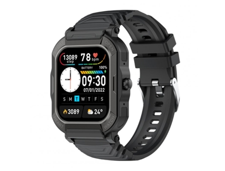 Smartwatch H30 Llamada Bluetooth Podómetro electrónico Monitoreo de oxígeno en sangre Negro