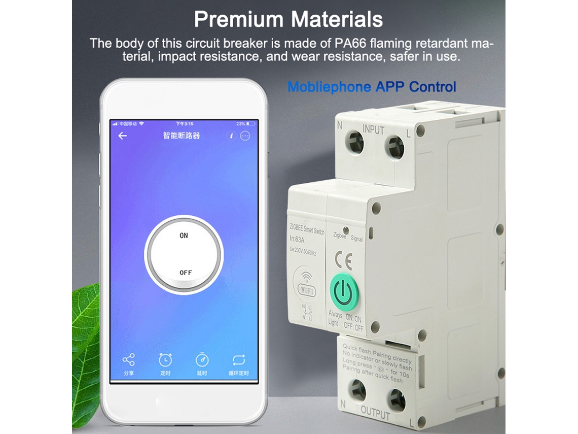 Disyuntor Inteligente Zigbee Con Control Remoto Mediante Aplicación Y Voz Para La Automatización Del Hogar.