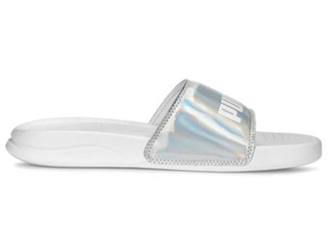 Chanclas PUMA Mujer Material Sintético (38,0 eu - Plateado)