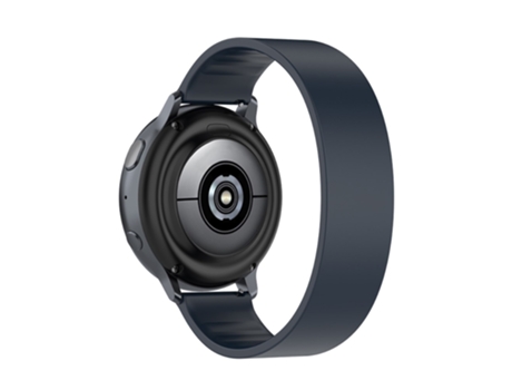Correa de Silicona 20mm longitud de la banda 150mm para Samsung Galaxy Watch4 Classic 46mm 42mm/Watch4 44mm 40mm - azul medianoche