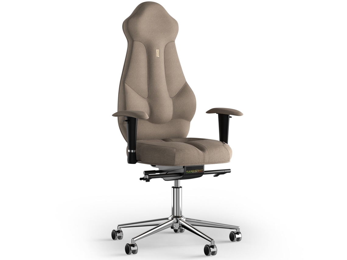 Silla de Escritorio Ergonomica KULIK Tejido Imperial (Azur - Caramel -130x50x50cm)