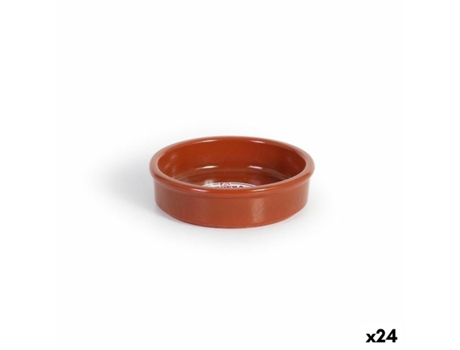 Cazuela AZOFRA Barro cocido 10 x 10 x 2,5 cm (24 Unidades)