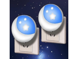 1 unidad de luz nocturna infantil práctica con efecto de luz de luna, luz nocturna eléctrica para bebés, luz nocturna de pared. Rosewell