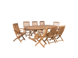 Conjunto de Jardín Maui (Marrón - Madera de Acacia -100x220x93 cm)