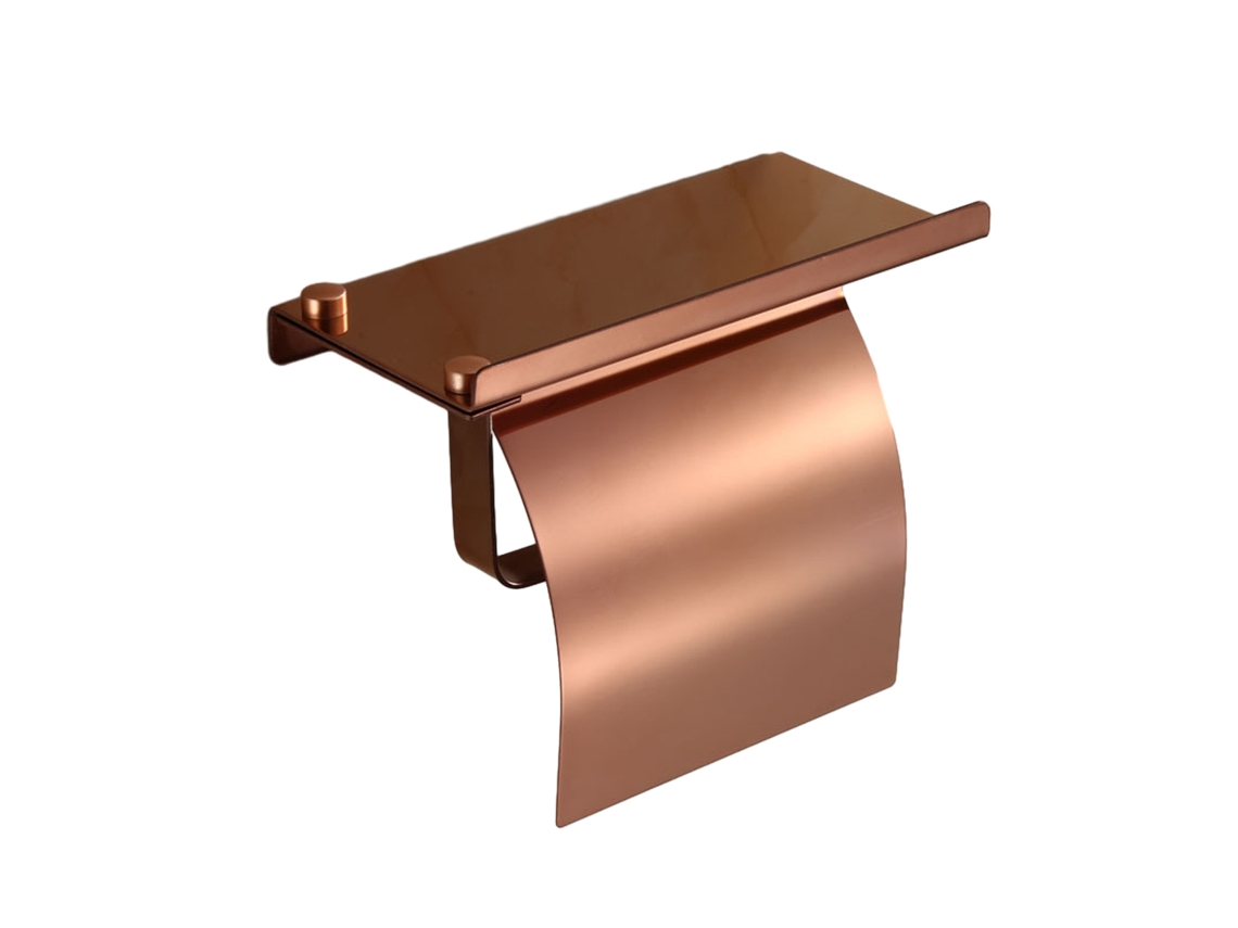 Toallero de papel con soporte para teléfono - Acero inoxidable NEVEANCE