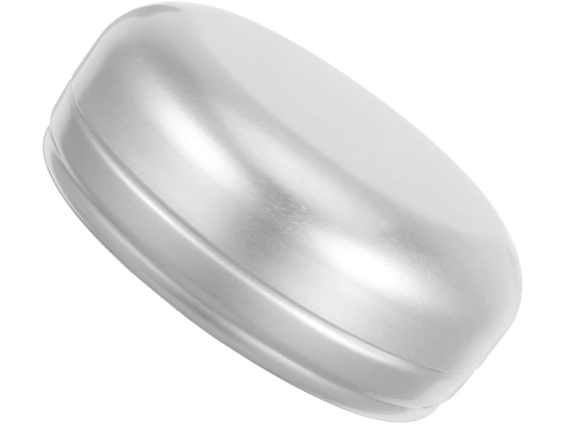 Recipiente Retangular De Metal Para Sabonete Sólido De 60ml Com 3 Unidades, Tampa À Umidade, Dimensões 62x47x26 Mm, E