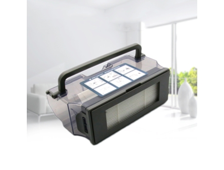 1 * caja de polvo para aspiradora, caja de filtro para Ecovacs Deebot Ozmo 610, aspiradora, barredora doméstica, herramienta de limpieza