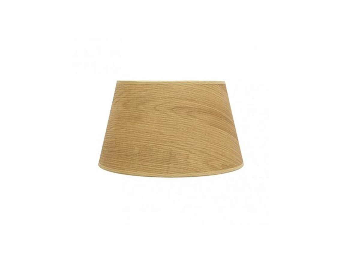 Pantalla Salma E27 Madera Clara 40dx30dx25h Conica Abierta