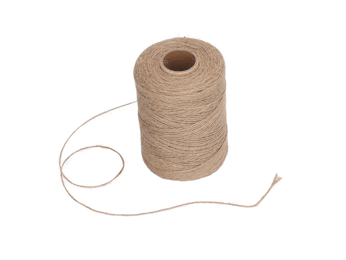 Cuerda De Yute Resistente De 2 Mm, 2 Hebras, 300 M, Para Manualidades De Jardín Y Decoración Diy.