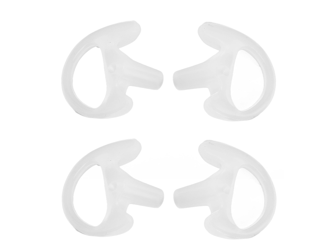 Moldura de ouvido Mali para rádio bidirecional, silicone ecológico, substituição, 2 pares