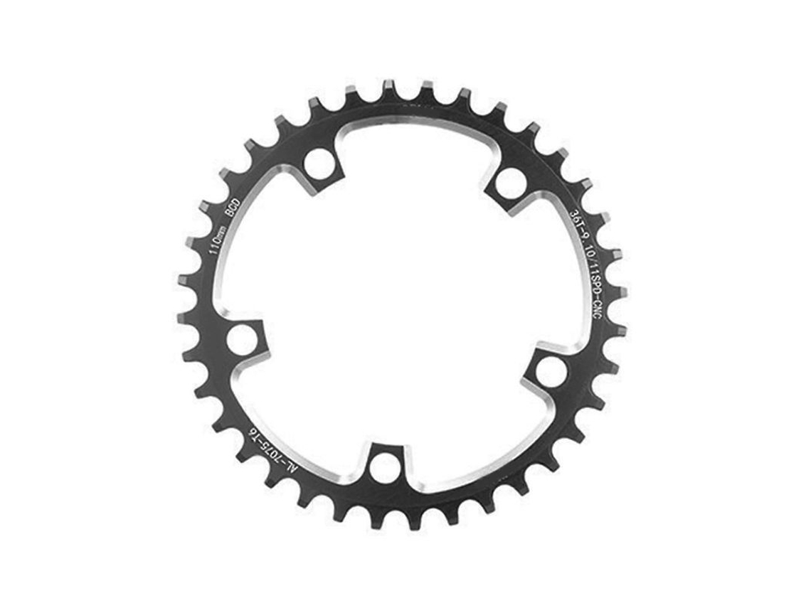 Bielas Para Bicicleta De Montaña Con 5 Tornillos Bcd 110/130, Montaje Directo, 36 Dientes, Color Negro.