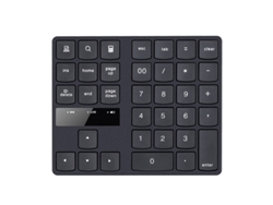 Teclado numérico pequeño de 35 teclas, recargable, silencioso, ergonómico, antideslizante, para exteriores, 2,4 GHz