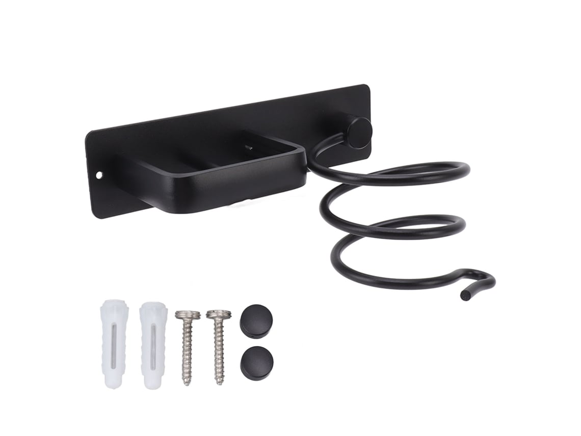 Soporte de pared para secador de pelo Baok, resistente a altas temperaturas, antioxidante, ahorra espacio, para baño.