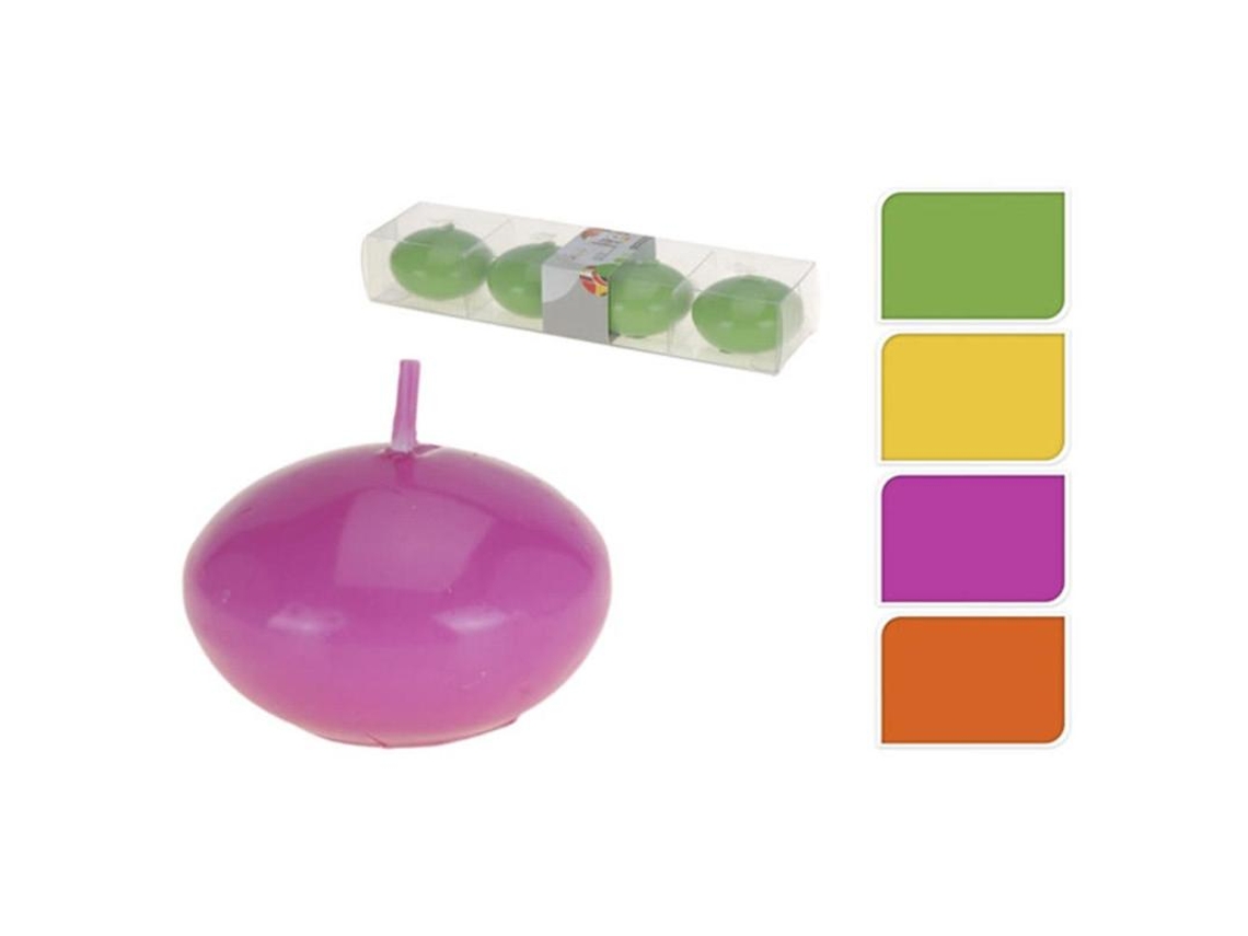 Velas flotantes 4 piezas 5 cm surtido caja 4