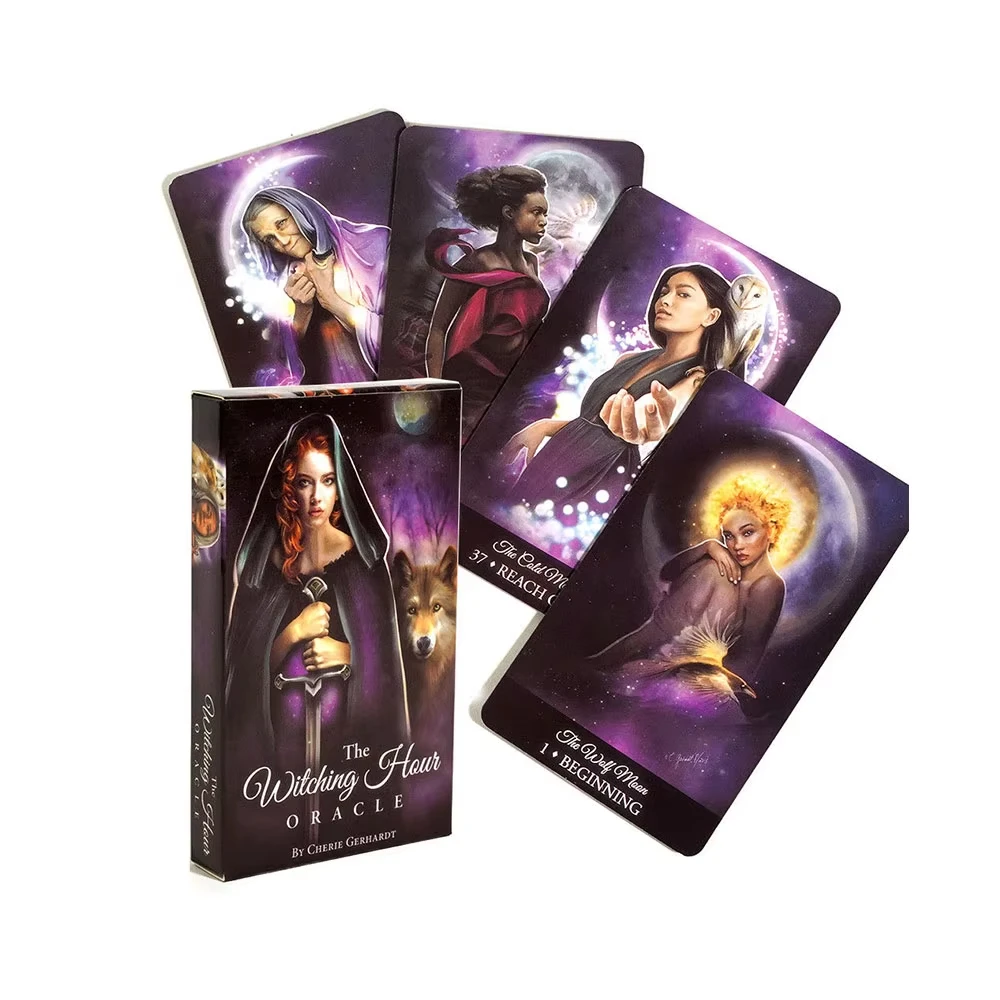 Cartas Del Oráculo Del Tarot De Medianoche - Juegos De Cartas De Ocio Y Entretenimiento Para Reuniones Familiares Y Adivinación - Juegos De Mesa De Tarot