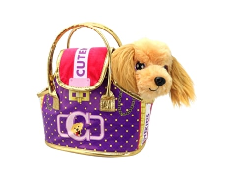 Perro de peluche c/bolso transportín CUTEKINS