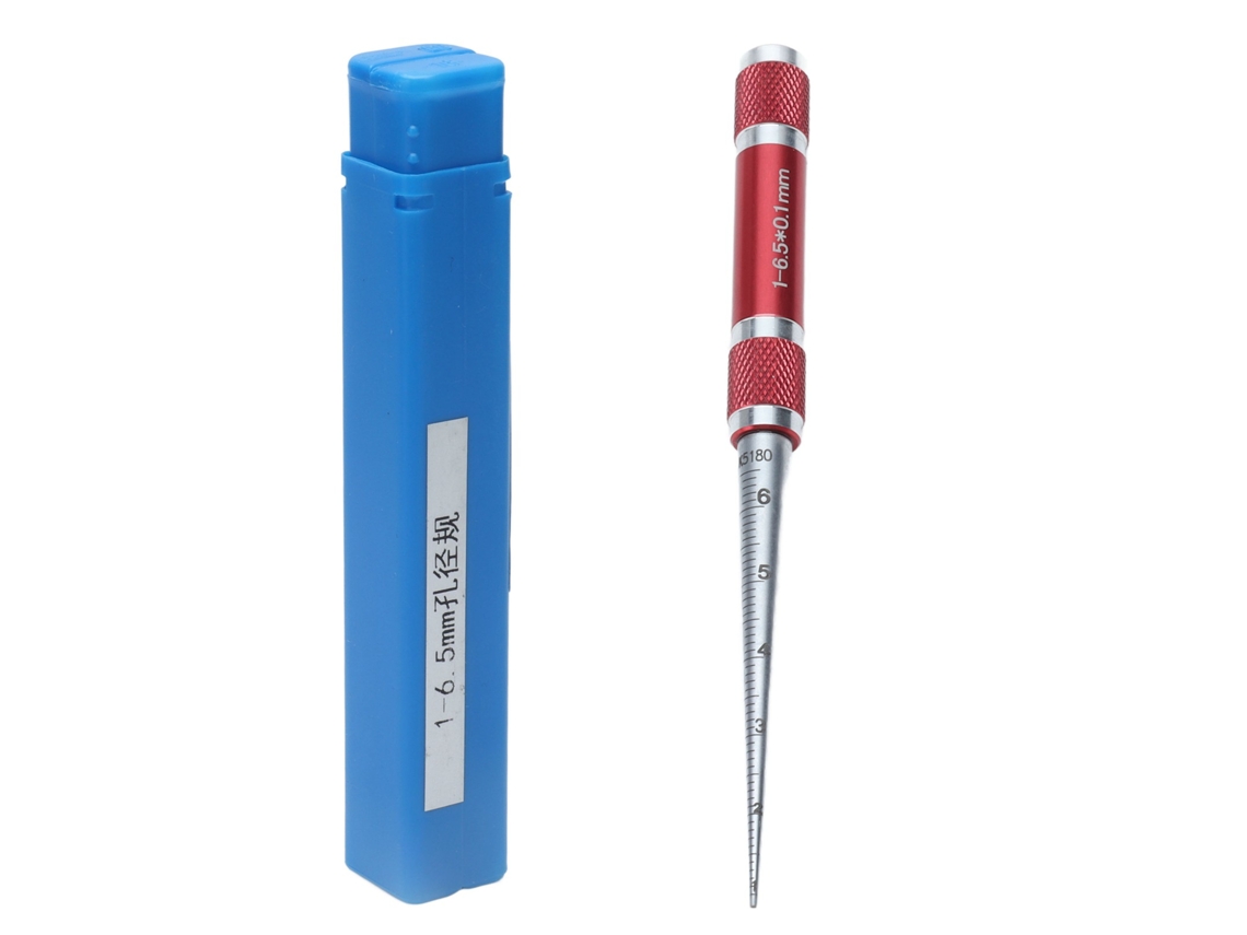 Calibrador De Apertura De Acero Inoxidable Con Conexión Para Regla, Para Medir Diámetros Internos De 1 A 6,5 Mm.