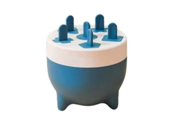 Molde Para Mini Paletas Heladas, Desmontable, 6 Cavidades, Material Pp Seguro Y Duradero, Azul.