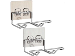 Soporte autoadhesivo para secador de pelo, organizador de pared, GOKOCO