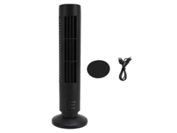 Ventilador De Escritorio Usb Portátil Silencioso Sin Aspas Con 2 Velocidades, Diseño De Torre Para El Hogar Y El Dormitorio.