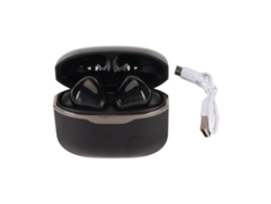 Auriculares Inalámbricos Bluetooth 5.0 Con Pantalla Led 24/7, Sistema De Sonido Deportivo Hifi Y Pantalla Digital - Negro