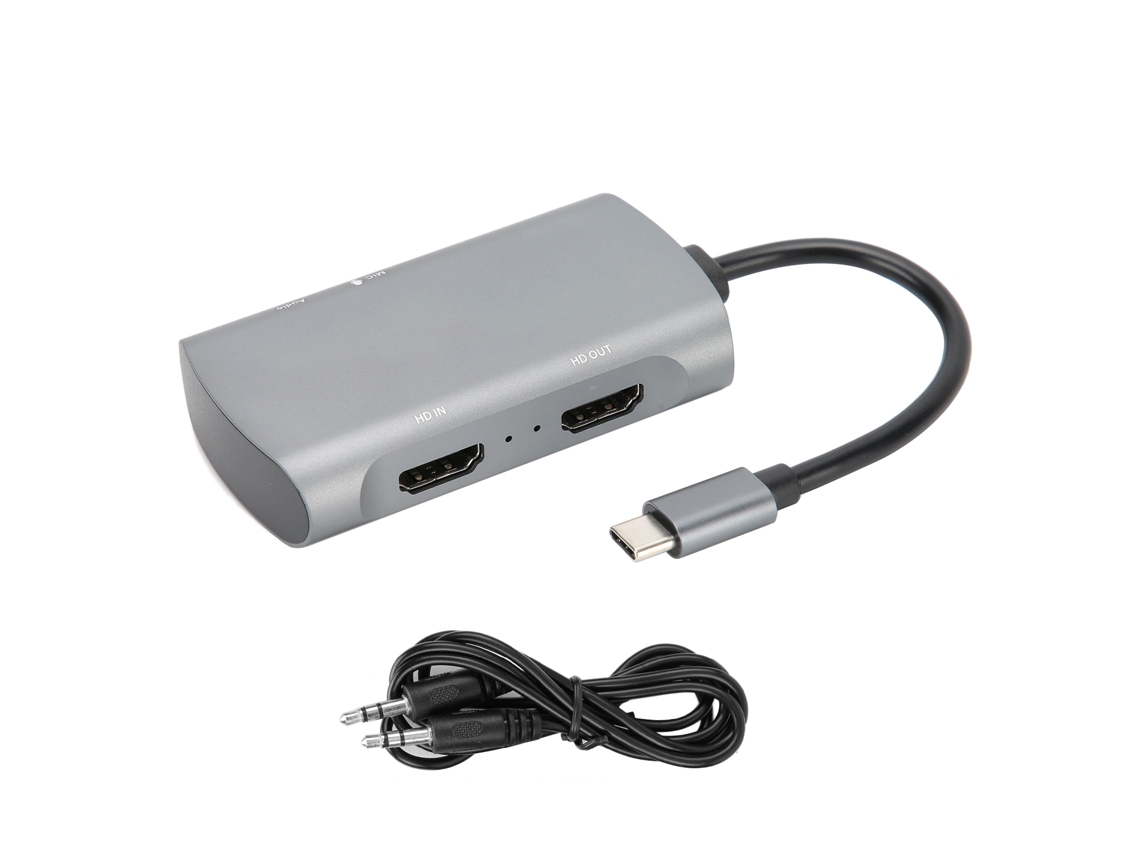 Placa De Captura De Áudio E Vídeo Z30a Hdmi Com Loop Out Suporta 4k Entrada E 1080p Saída Usb Uvc/uac
