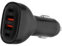 Cargador De Coche De 100 W Con Puertos Usb, Adaptador De Carga Rápida Para Dispositivos, Viajes Familiares Y Vehículos.