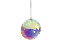 Colgante decorativo de prisma con cordón, cristal pulido en forma de arcoíris, ideal para ventanas, fotos y decoración.