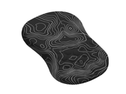 Reposamuñecas para ratón, alfombrilla ergonómica con soporte, cómodo cojín para portátil