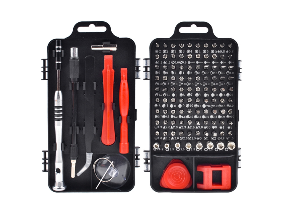 Kit de chaves de fenda magnéticas multifuncional 110 em 1 para reparo de celular laptop relógio | S/MARCA